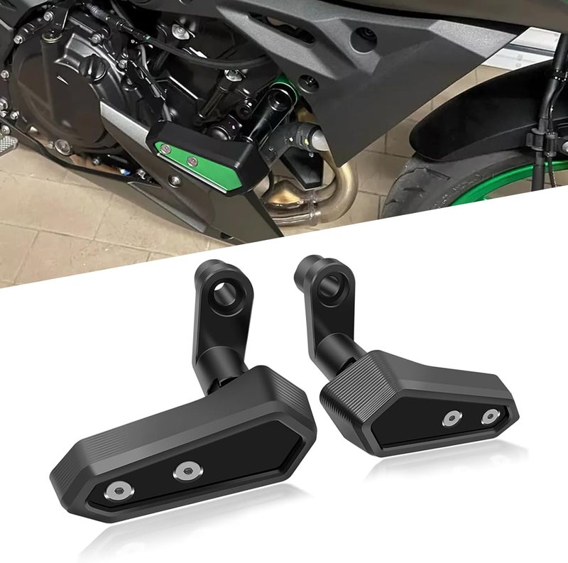 VORILES for NINJA500 Z500 SE Ninja 500 z500 se 2024 2025 Accessories Engine Anti-Fall Protection Cover Motorcycle Body Anti-Fall Block Side Cover Protection Frame Slider Impact Engine Drop pad (Black) - Image 1